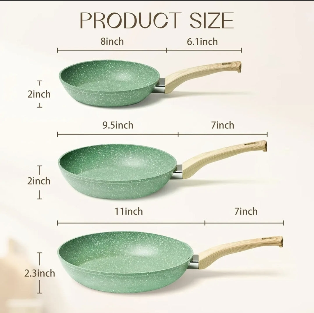 Juego De Sartenes Antiadherentes Innerwell De 20, 24, 28 Cm