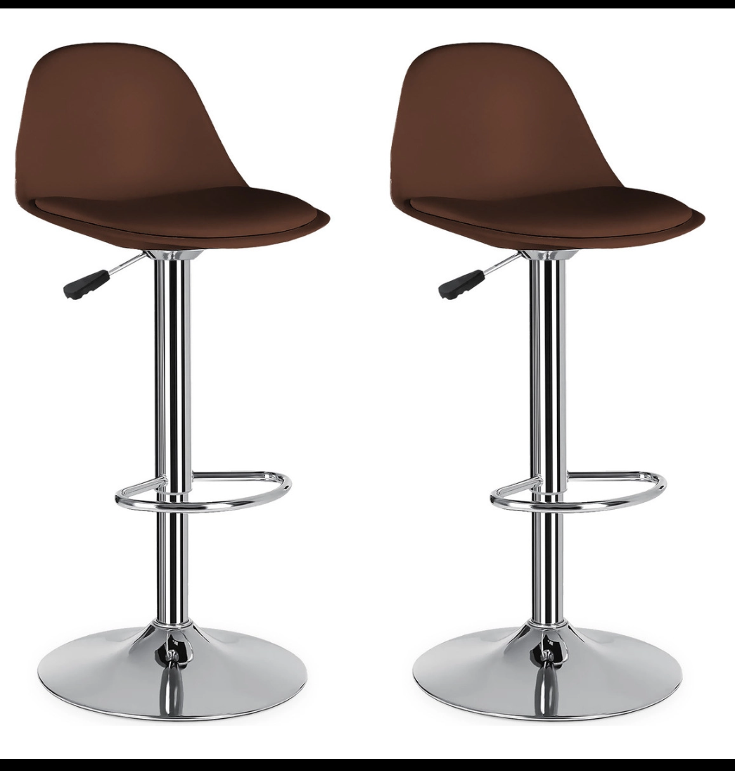 4 bancos modelo Tulip con asiento acolchado