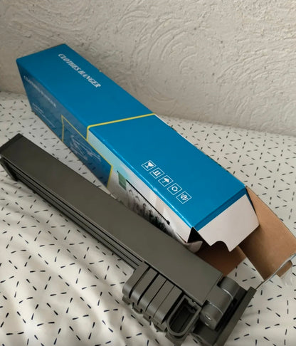 Tendedero Ropa Retráctil Triple Plegable 1.2m Con 18 Ganchos