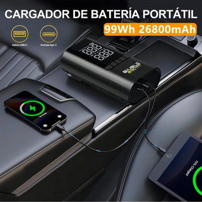 Arrancador De Batería De Auto 8500a Con Inflador Br12