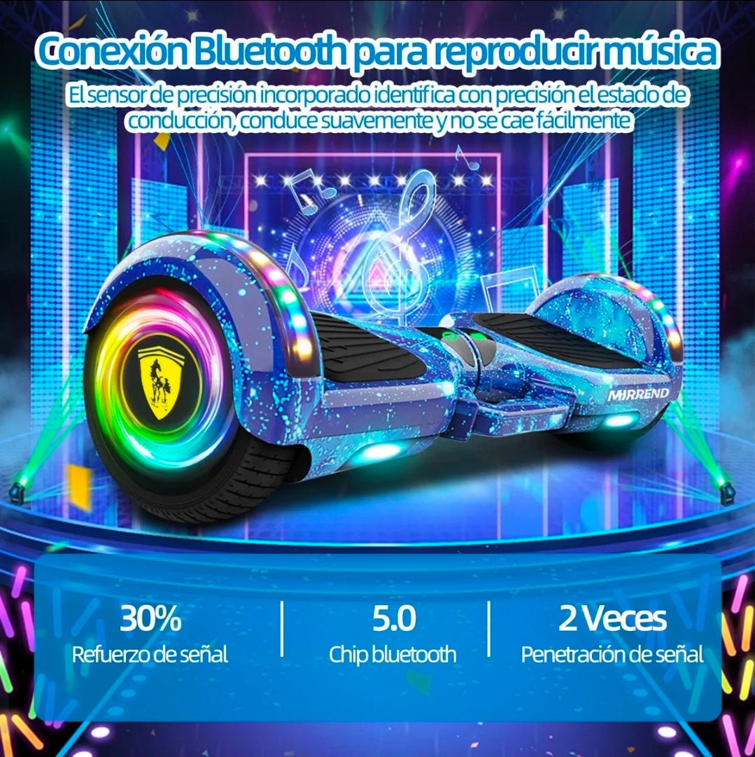 Patín Eléctrico Hoverboard Bluetooth MIRREND 6.5" Para Niño