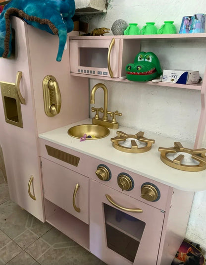 Cocinita Juguete Infantil Niñas Madera Moderna Accesorios