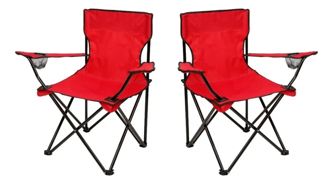 Juego de 2 Sillas Plegables