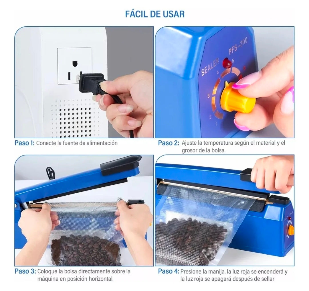 Selladora de bolsas de plástico Máquina térmica