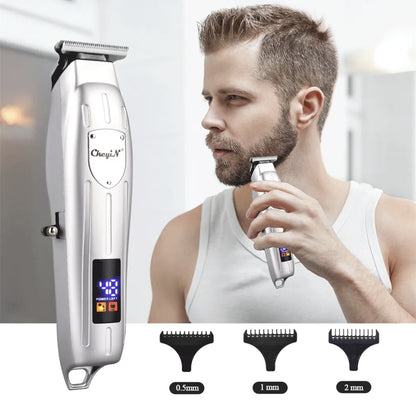 Kit Máquinas Cortadoras de Cabello Barberia Profesional bateria recargable