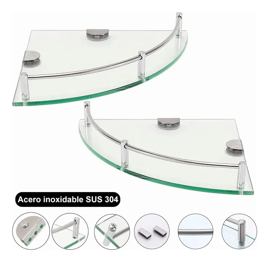 Repisas flotantes esquineras 6 piezas