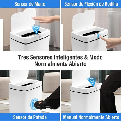 Bote inteligente para basura 2 pack 17 L