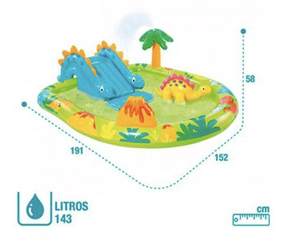 Piscina para niños 143 L Dino alberca