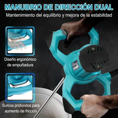 Mezcladora eléctrica de cemento/pintura 6 velocidades 3200w