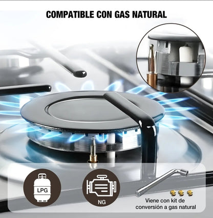 Parrilla de gas eléctrica cerámica  4 quemadores