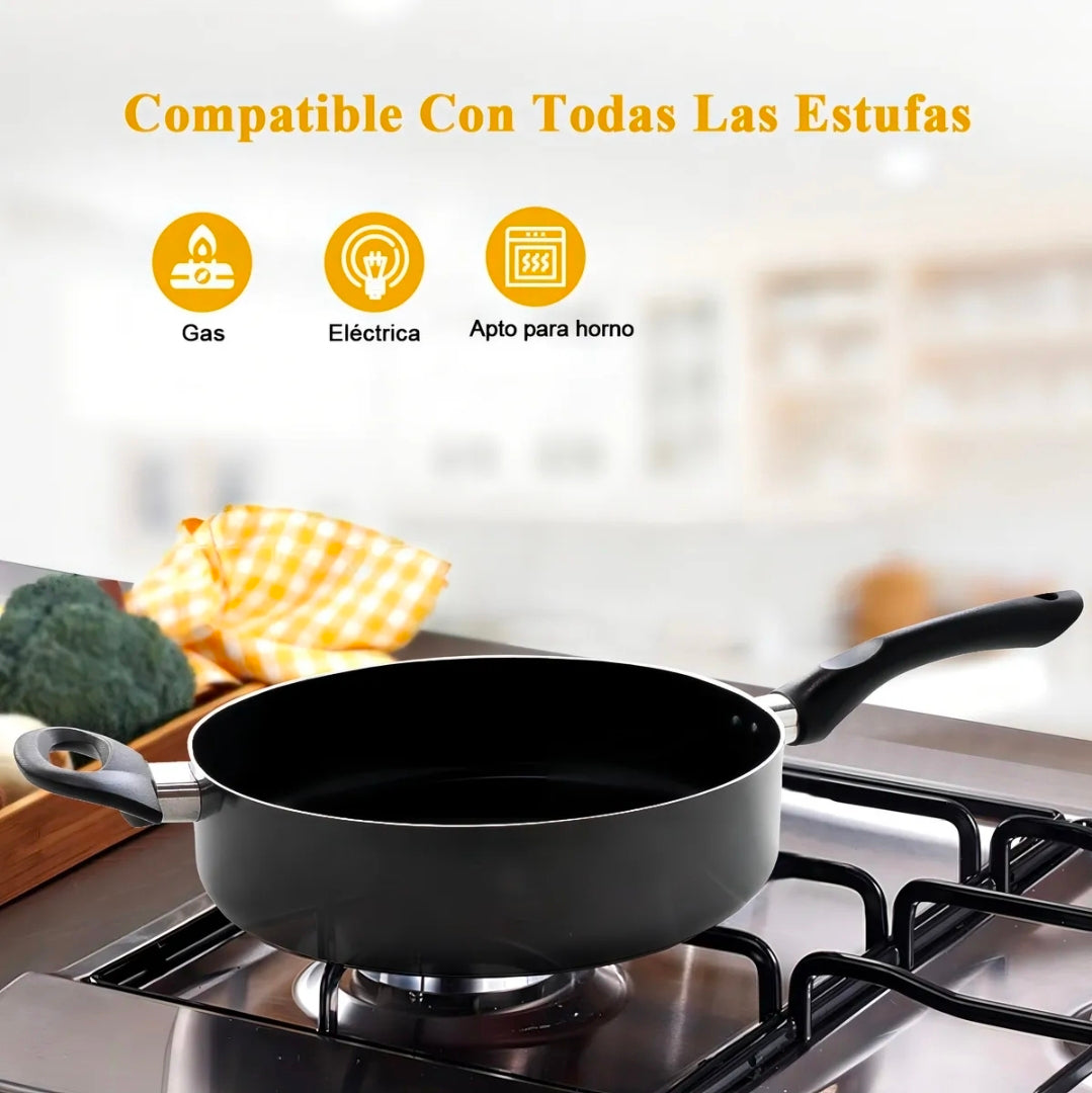 Batería De Cocina 20 Piezas De Aluminio Con Antiadherente