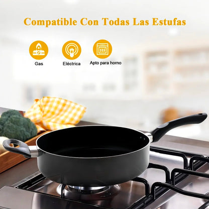 Batería De Cocina 20 Piezas De Aluminio Con Antiadherente