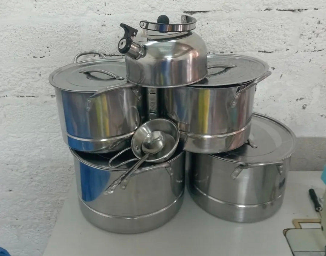 Ollas De Acero Inoxidable Con Tetera De Agua