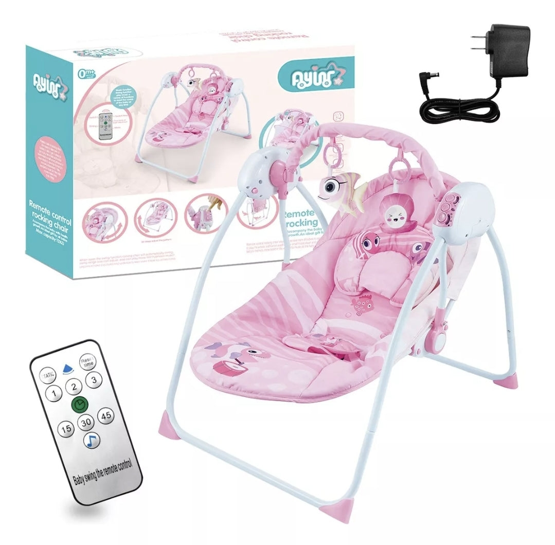 Silla Mecedora Raganet Para Bebes Con Control Remoto