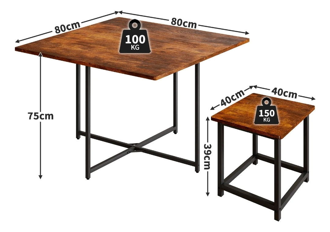Comedor Cuadrado 4 Sillas Para 4 Personas