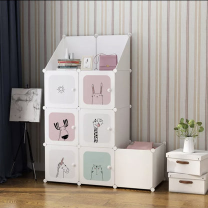 Closet Para niños 9 puertas y cesto