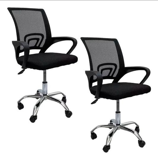 2 Sillas Oficina Ejecutiva Reclinable Ergonómica Escritorio