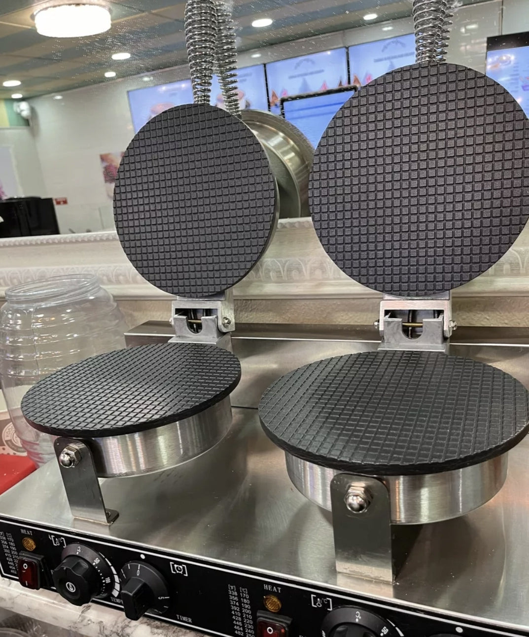 Máquina De Conos De Helado Con Marquesitas Doble