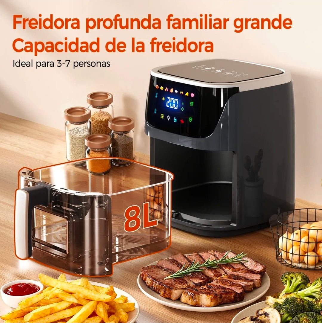 Freidora de Aire Patbrela 8L Digital 1500W Pantalla Táctil