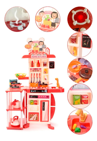Cocina de juguete con luz, agua y sonido 73pz