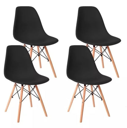 Pack de 4 sillas Eames minimalistas variedad de colores