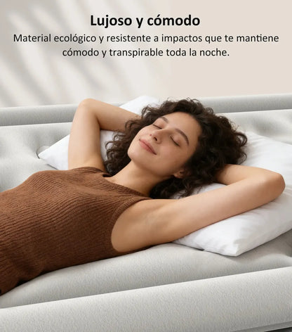 Colchón Inflable Individual Con Bomba Eléctrica De Enchufe Cama De Aire Portátil 195*100*40 cm