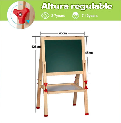Caballete magnético infantil pizarrón para niños
