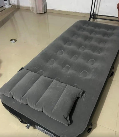 2pcs Colchón Inflable Tamaño Individual Con Bomba De Aire