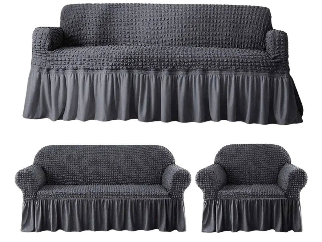 Protector Cubre Sala Elástico Impermeable Alta Calidad 3 Piezas