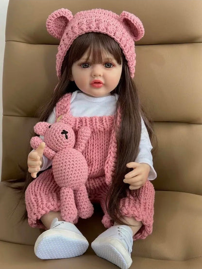 Bebé muñeca TIPO reborn silicona 55 cm