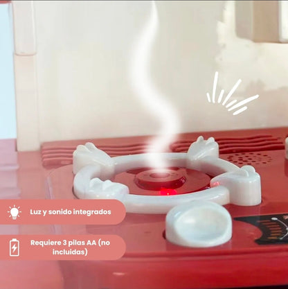 Cocina de juguete con luz, agua y sonido 73pz