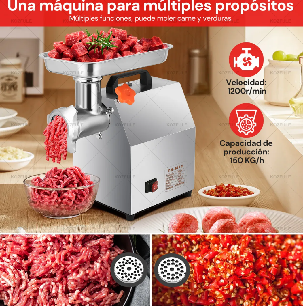 Molino de carne acero inoxidable 150kg/h