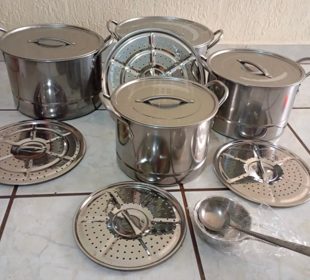 Ollas De Acero Inoxidable Con Tetera De Agua
