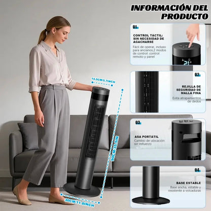 Ventilador De Torre Con Control Remoto 90 Cm