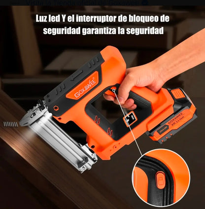 Goxawee® 2 En 1 Engrapadoras Pistola De Clavos Inalámbrica