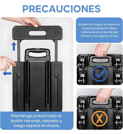 Diablito De Carga Plegable Con Extensible 200kg