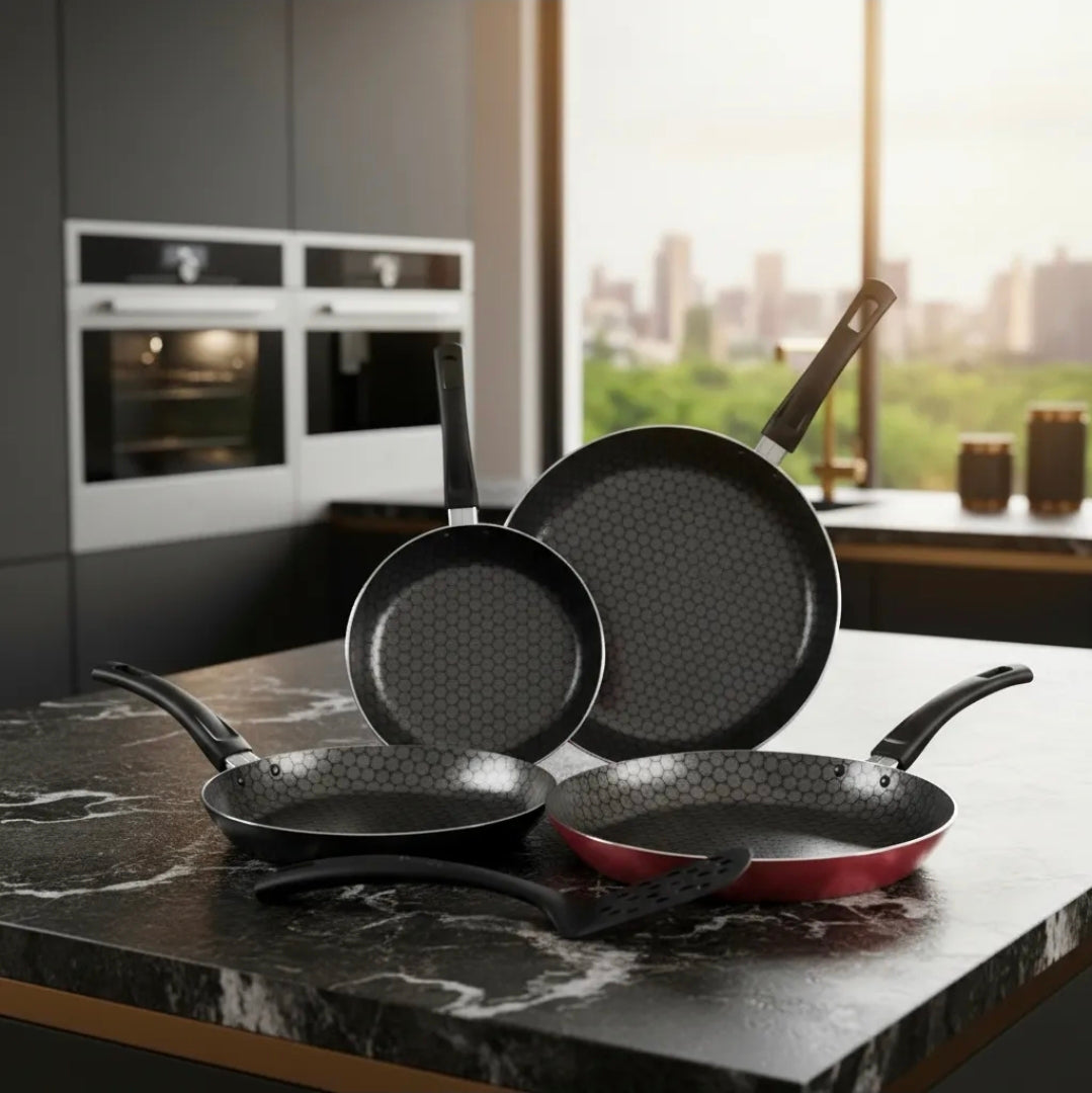 Juego De 5 Sartenes Cinsa Fashion Cook Con Antiadherente Thermocell