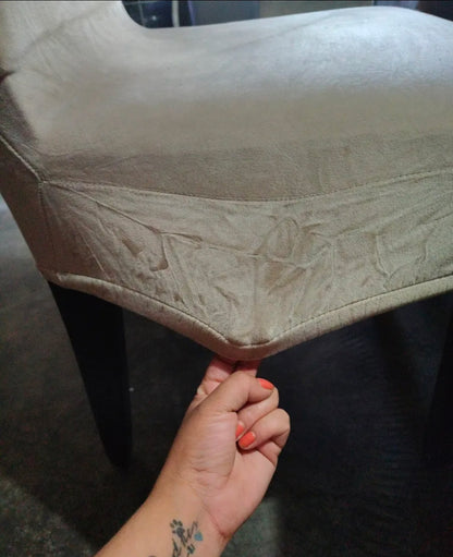 Funda silla de comedor 6 piezas tipo terciopelo