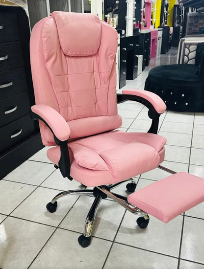 Silla Oficina Ergonómica Reclinable Ajustable Con Reposapiés SIN MASAJEADOR