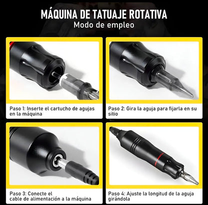 Kit  Para Tatuar Profesional Con 12 Tintas