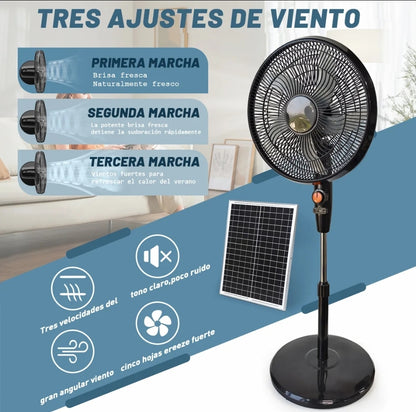 Ventilador de piso solar