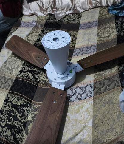 Ventilador De Techo 42" Aspas De Doble Acabado, 6 Velocidades, 3 Tonos De Luz