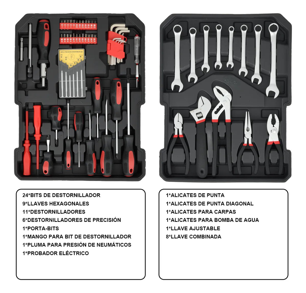 Juego De Herramientas De Taller Mecánico 512 Piezas Teeno Ats-186 Multi