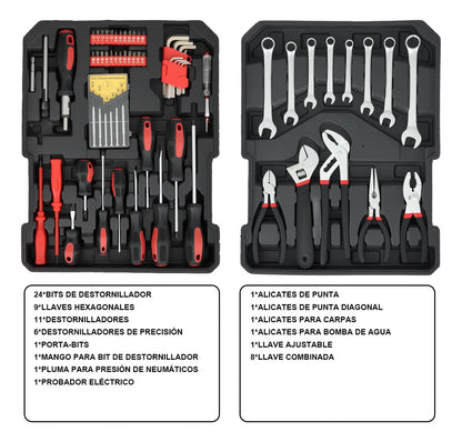 Juego De Herramientas De Taller Mecánico 512 Piezas Teeno Ats-186 Multi