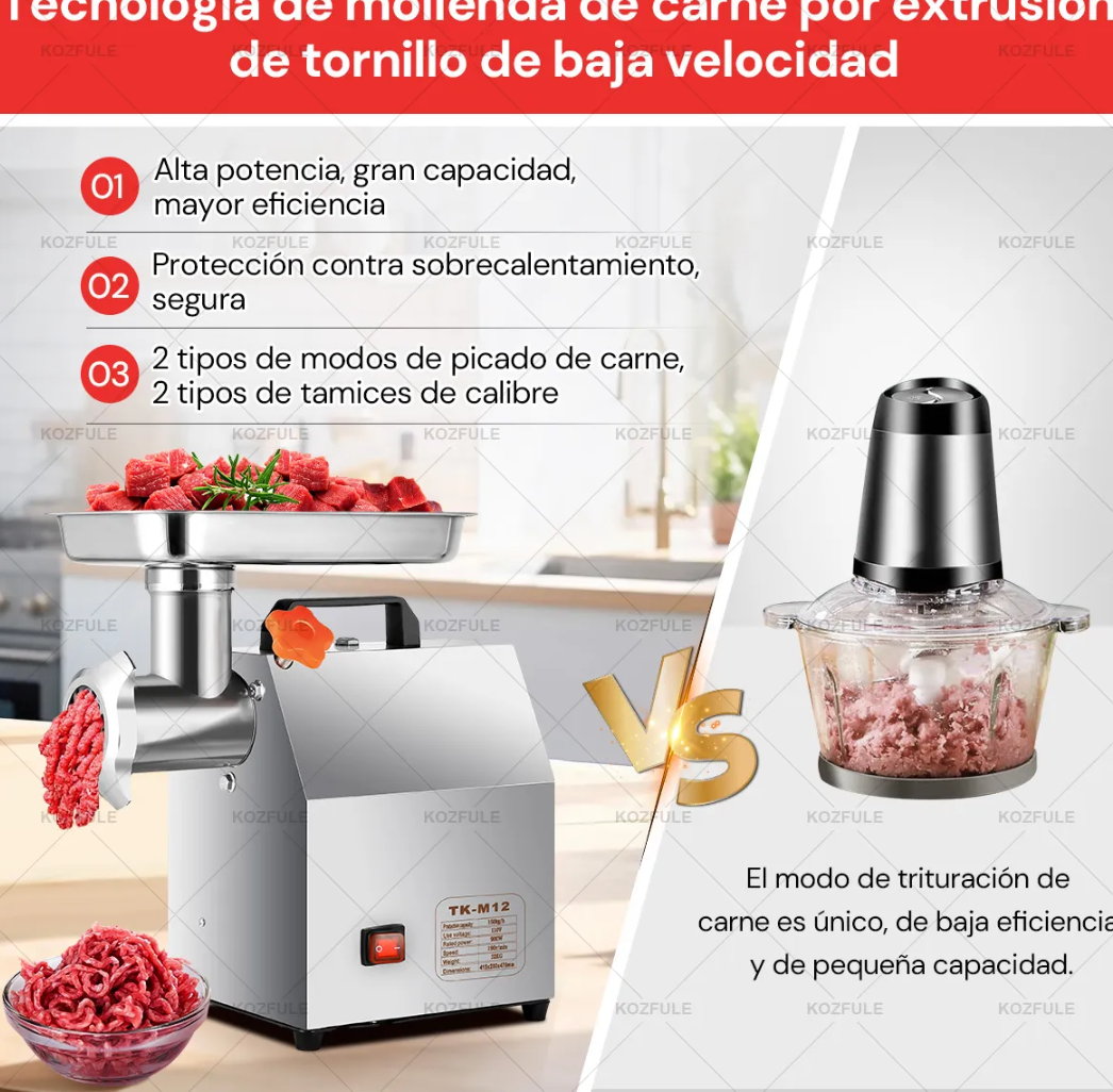 Molino de carne acero inoxidable 150kg/h