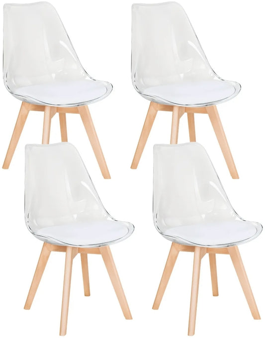 Set De 4 Sillas De Comedor Eames Acrílico