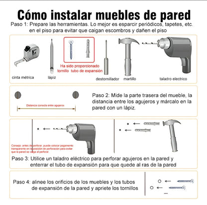 Perchero para pared soporte de metal 100kg