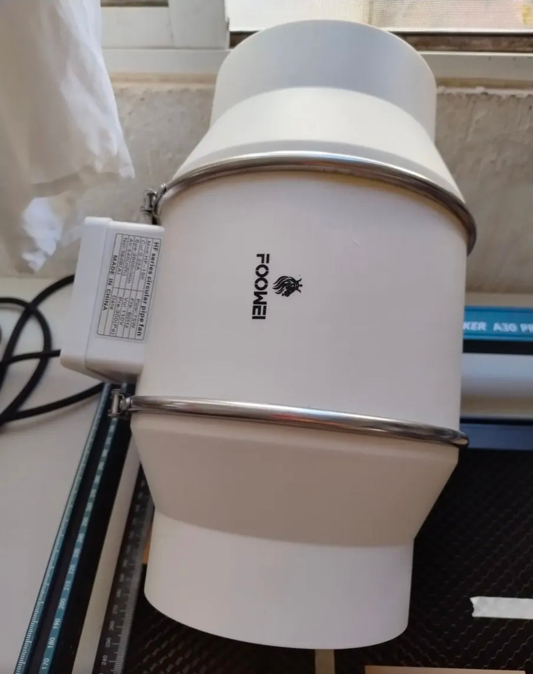Extractor De Aire Industrial De 6 Pulgadas FOOWEI