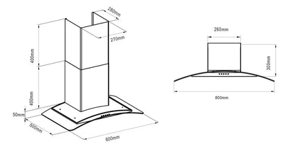 Campana de extracción KUTCHEN 60cm