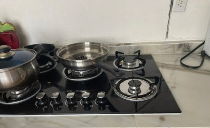 Parrilla Blick empotrable 5 quemadores  cristal templado